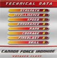 Cannon Force Ironhide hires scan of Techspecs